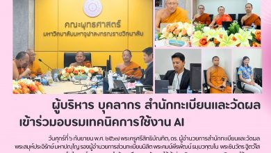 Photo of ผู้บริหาร บุคลากร สำนักทะเบียนและวัดผล เข้าร่วมอบรมเทคนิคการใช้งาน AI