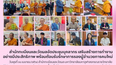 Photo of สำนักทะเบียนและวัดผลจัดประชุมบุคลากร พร้อมต้อนรับ รักษาการรองผู้อำนวยการคนใหม่