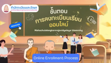Photo of ขั้นตอนการลงทะเบียนเรียนออนไลน์