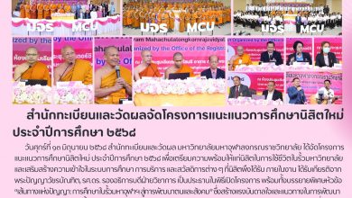 Photo of สำนักทะเบียนและวัดผลจัดโครงการแนะแนวการศึกษานิสิตใหม่ ประจำปีการศึกษา ๒๕๖๘
