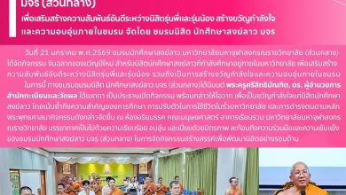 Photo of สานสายใยพี่น้อง! ผอ.สำนักทะเบียนฯ มจร เมตตาเปิดกิจกรรมปีใหม่ “ชมรมนิสิต นักศึกษาสงฆ์ลาว” เสริมสร้างมิตรภาพและความสามัคคี