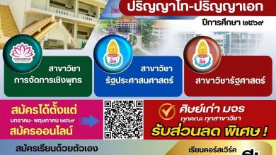 Photo of 🏛️ เปิดรับสมัครนิสิตใหม่! ระดับปริญญาโท – ปริญญาเอก (Master’s & Doctoral Degrees)