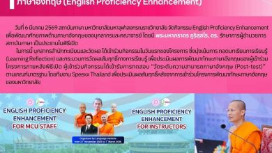 Photo of บุคลากรสำนักทะเบียนและวัดผล เข้าร่วมกิจกรรมพัฒนาทักษะภาษาอังกฤษ (English Proficiency Enhancement)