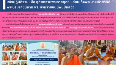Photo of  ผู้บริหารและเจ้าหน้าที่สำนักทะเบียนและวัดผล เข้าร่วมทำวัตรเย็นหลังปฏิบัติงาน เพื่ออุทิศถวายพระราชกุศล   วันที่ 29 เมษายน 2569