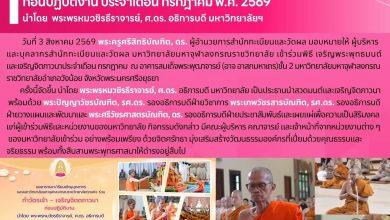 Photo of พิธีเจริญพระพุทธมนต์ – เจริญจิตภาวนา ก่อนปฏิบัติงาน ประจำเดือน สิงหาคม พ.ศ. 2569