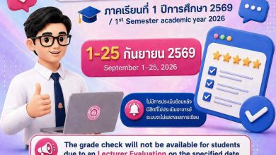Photo of กำหนดการประเมินอาจารย์ผู้สอน ระดับปริญญาตรี ประจำภาคการศึกษาที่ 1/2569