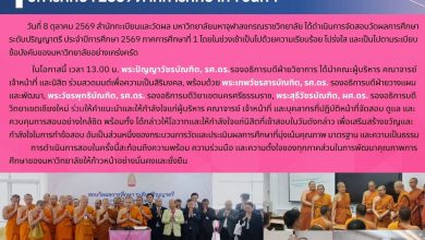 Photo of บรรยากาศการสอบวัดผลการศึกษา ระดับปริญญาตรี ปีการศึกษา 2569 ภาคการศึกษาที่ 1 (วันที่ 1)